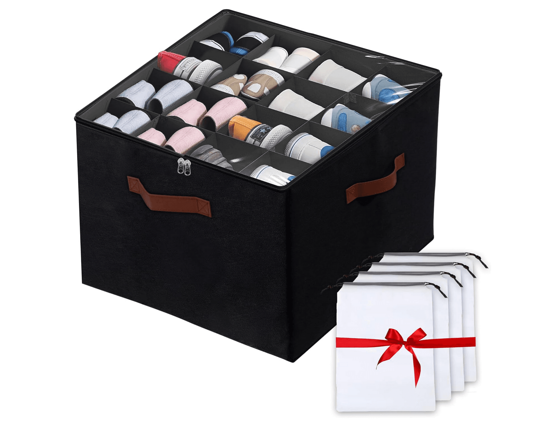 SABN STORE shoe organizer with 16 compartments